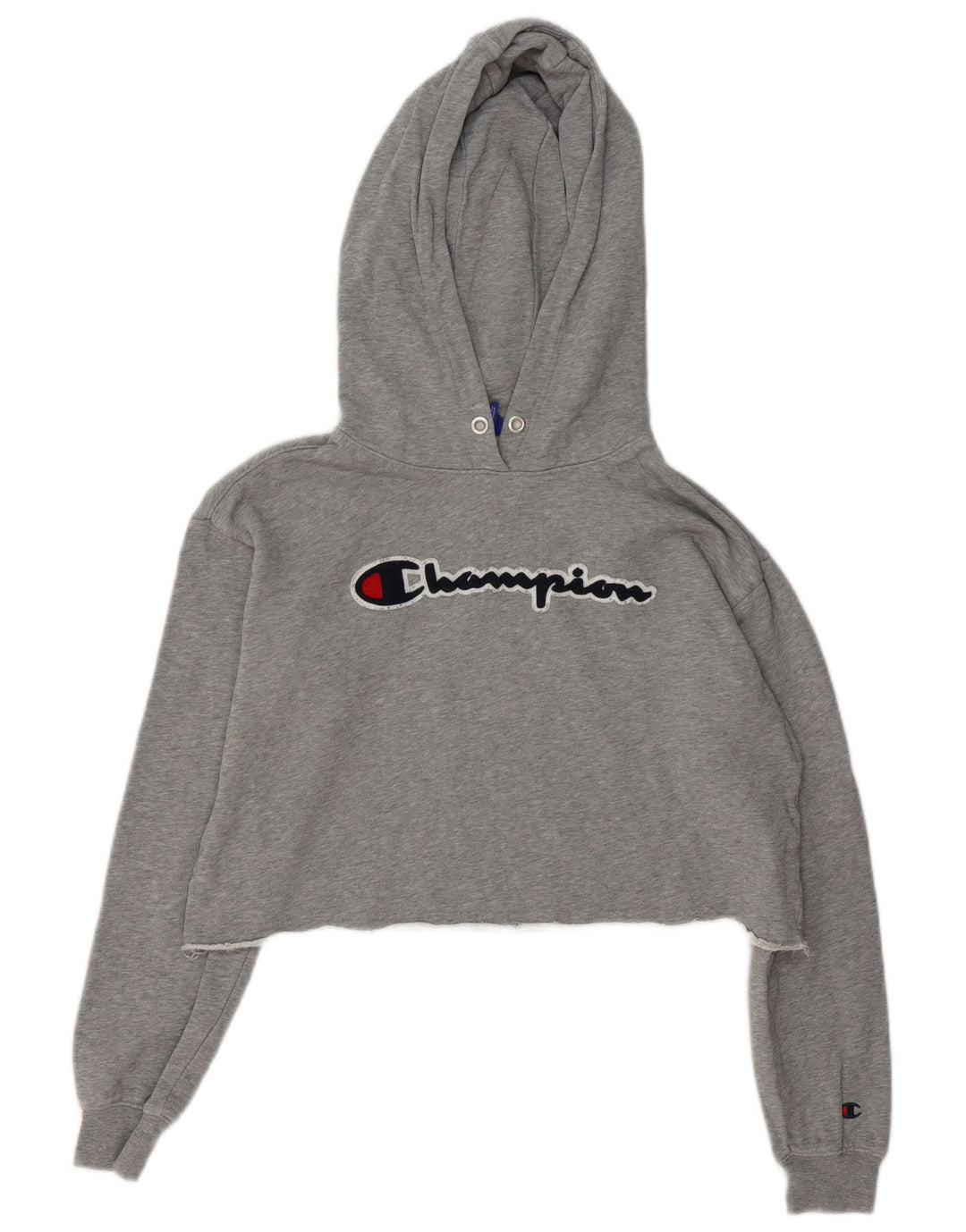 Champion Sudadera con capucha corta de gran tamaño para mujer Reino Unido 10 Pequeño gris moteado