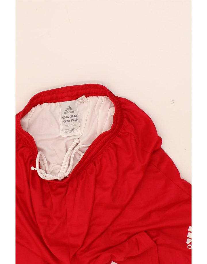 ADIDAS Mens Sport Shorts Small Red Polyester Vintage Adidas and Second-Hand Adidas from Messina Hembry 