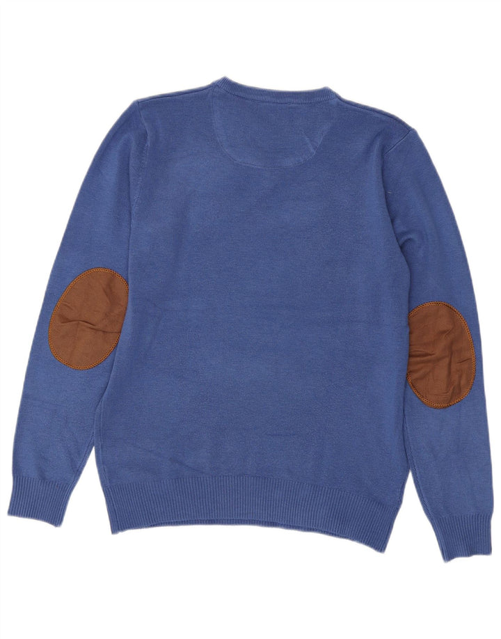 LACOSTE Jersey con Cuello en V para Hombre Pequeño Acrílico Azul