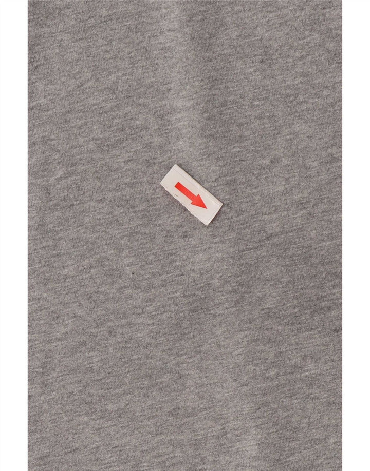Adidas - Camiseta gráfica para hombre, talla grande, algodón gris