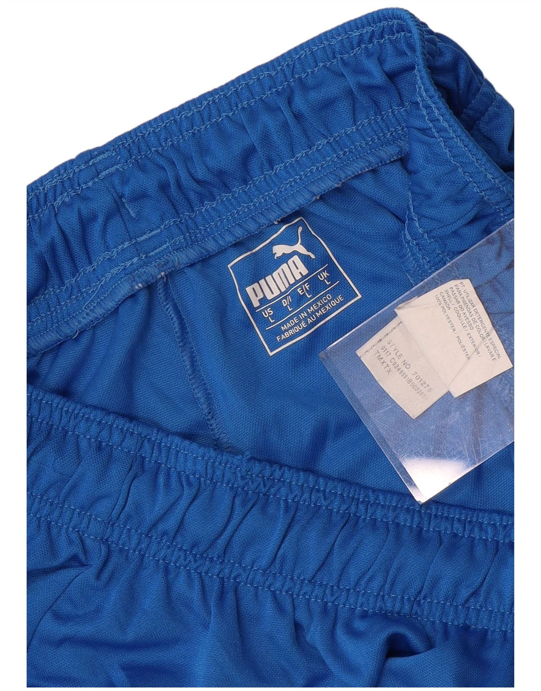 PUMA Pantalones cortos deportivos para hombre poliéster azul grande