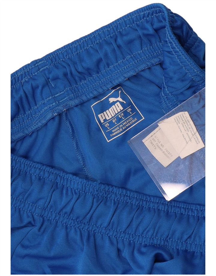 PUMA Pantalones cortos deportivos para hombre poliéster azul grande