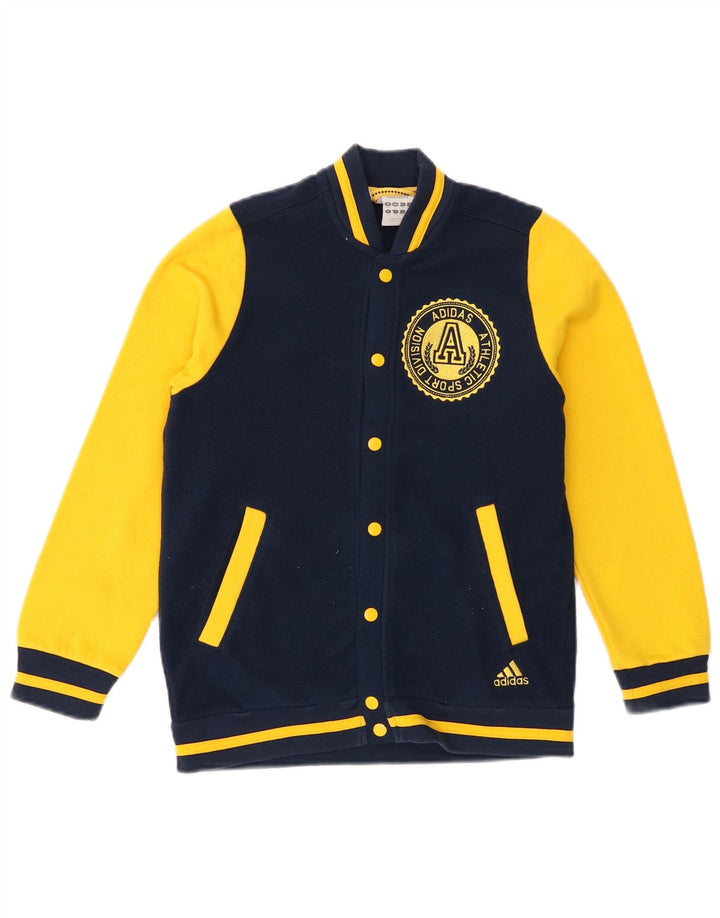 Adidas Chaqueta polar gráfica para niños 9-10 años Azul marino Colorblock