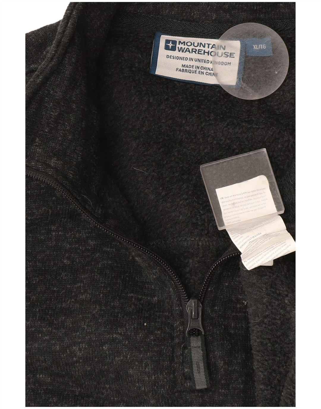 Mountain Warehouse Sudadera con Cuello Y Cremallera para Hombre Jersey XL Gris Moteado