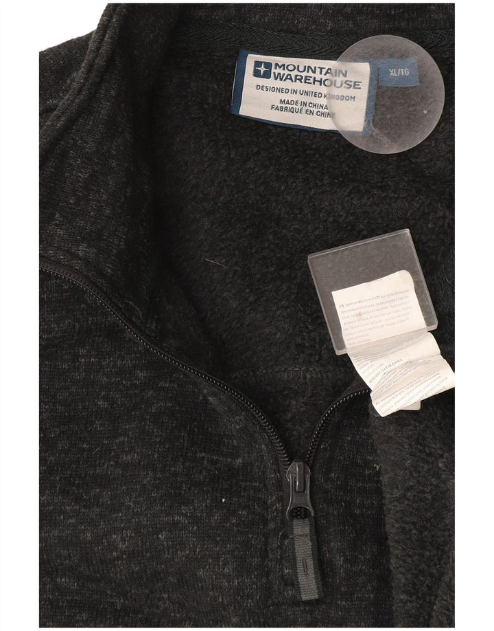 Mountain Warehouse Sudadera con Cuello Y Cremallera para Hombre Jersey XL Gris Moteado