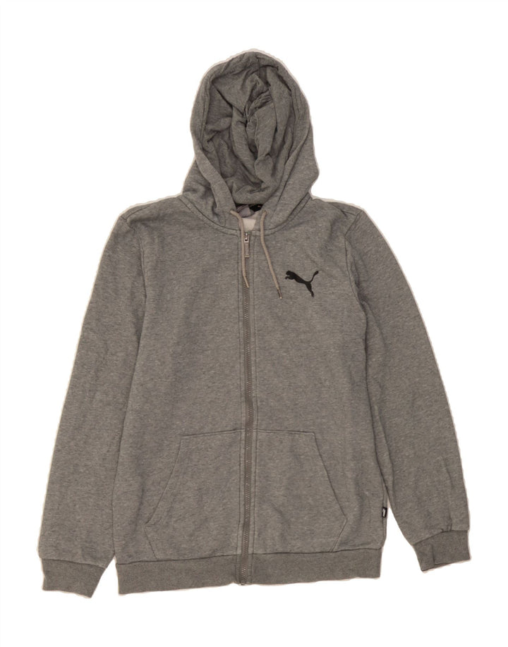 PUMA Mens Zip Hoodie Sweater Small Grey Cotton Vintage Puma and Second-Hand Puma from Messina Hembry 