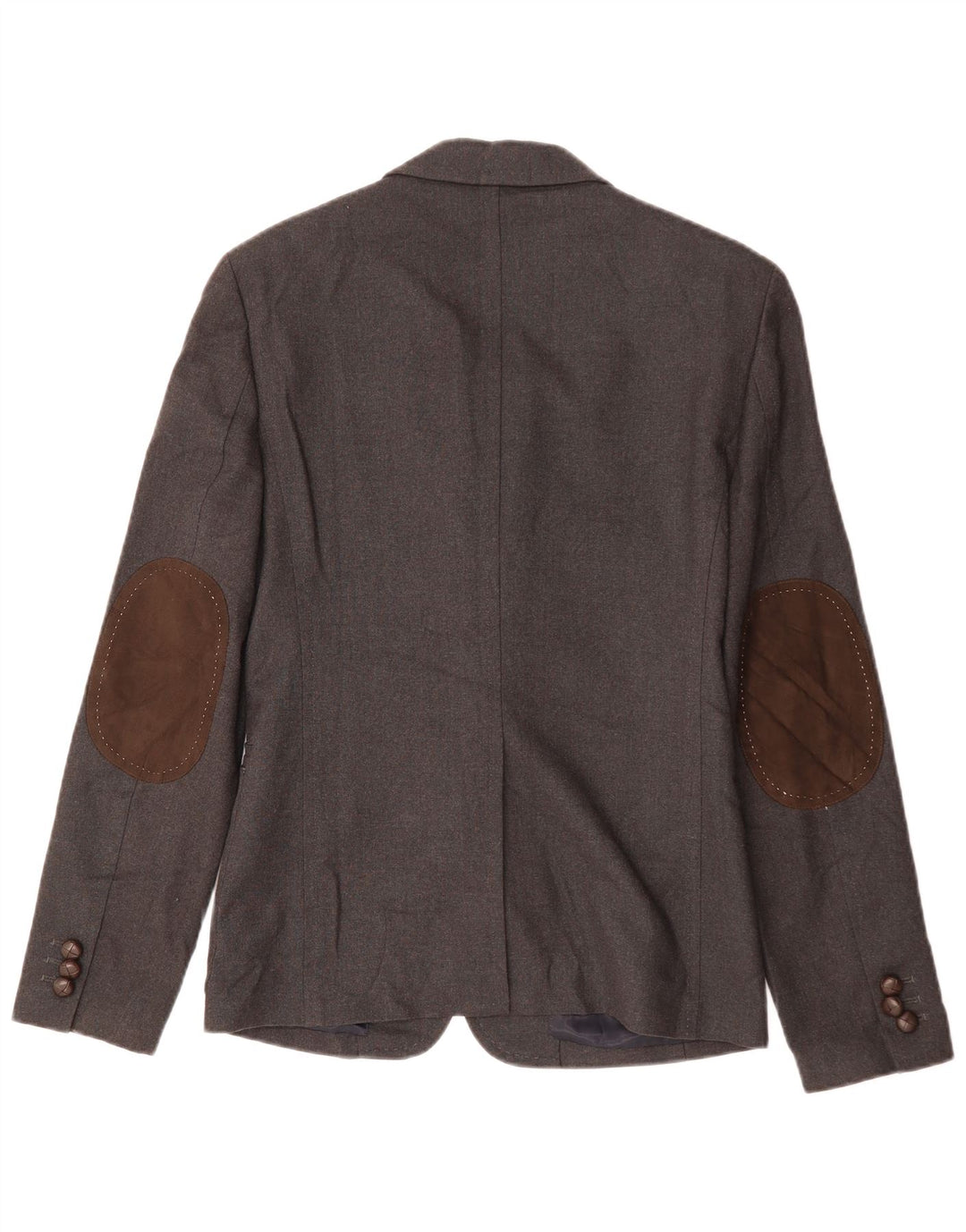 ZARA Chaqueta tipo blazer de 3 botones para hombre EU 48 Poliéster gris medio