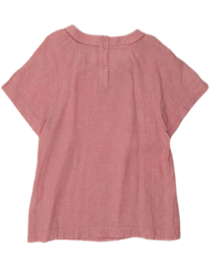 Blusa para mujer de White Stuff UK 40 Small Pink Flecked Linen