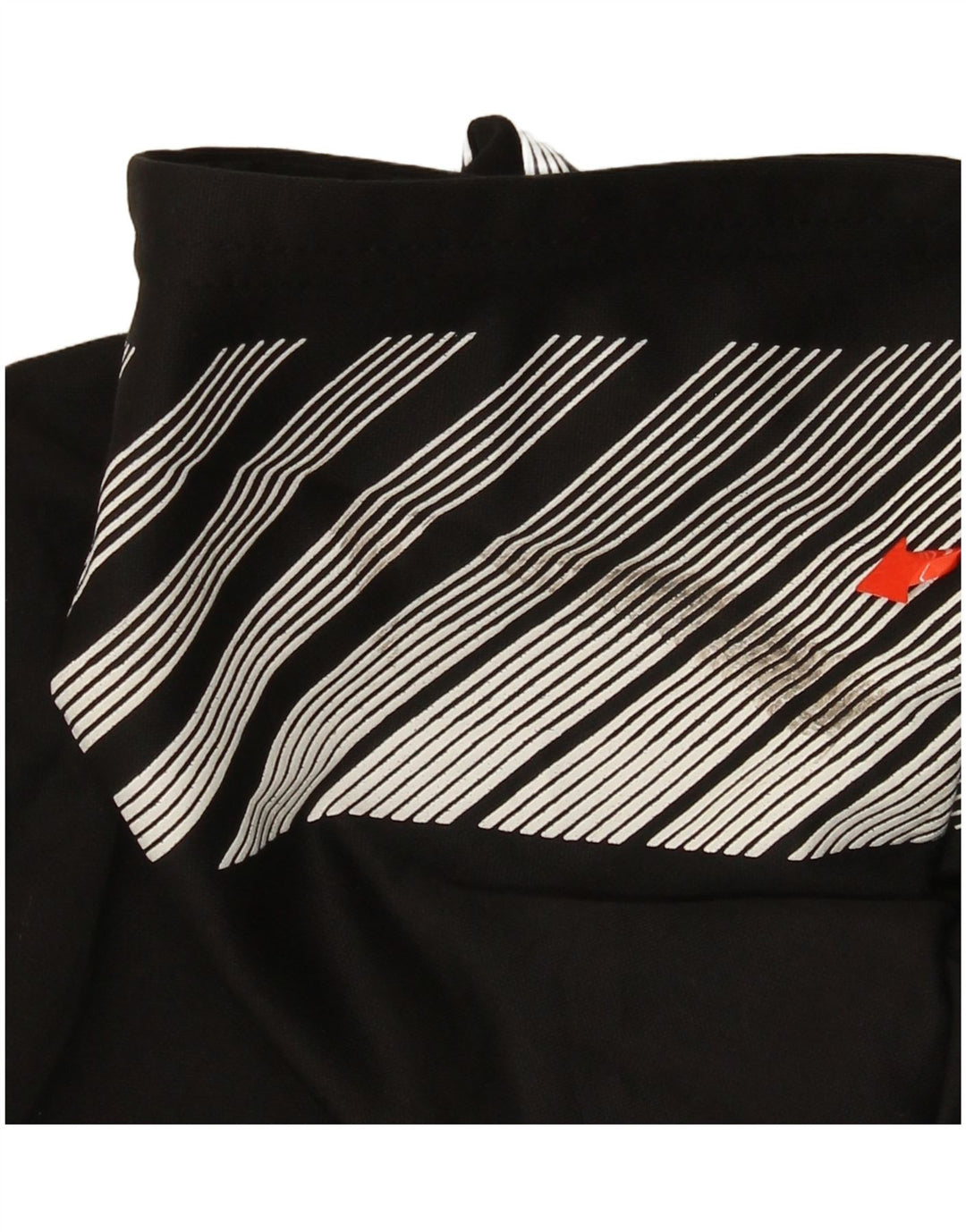 PUMA Suéter con capucha y cremallera gráfica para niñas 7-8 años Pequeño Poliéster negro