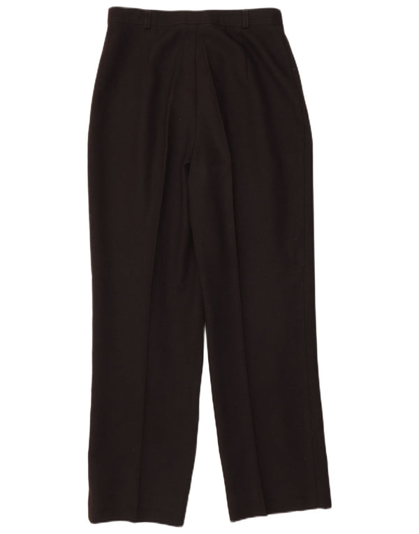 St. Bernard Pantalones casuales de cintura alta para mujer UK 10 Small W26 L26 Negro