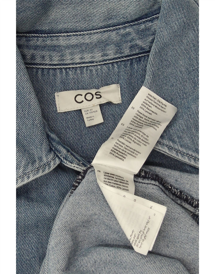 COS Vestido vaquero extragrande de manga corta para mujer EU 40 Algodón azul medio