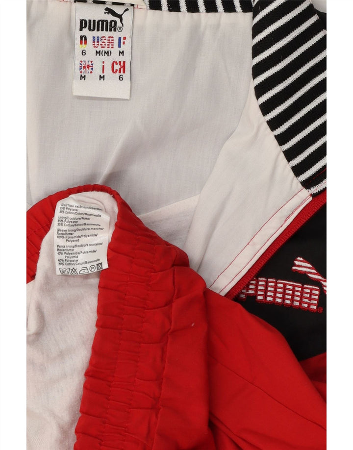 Puma Chaqueta de chándal para hombre con bloques de color rojo medio Poliéster