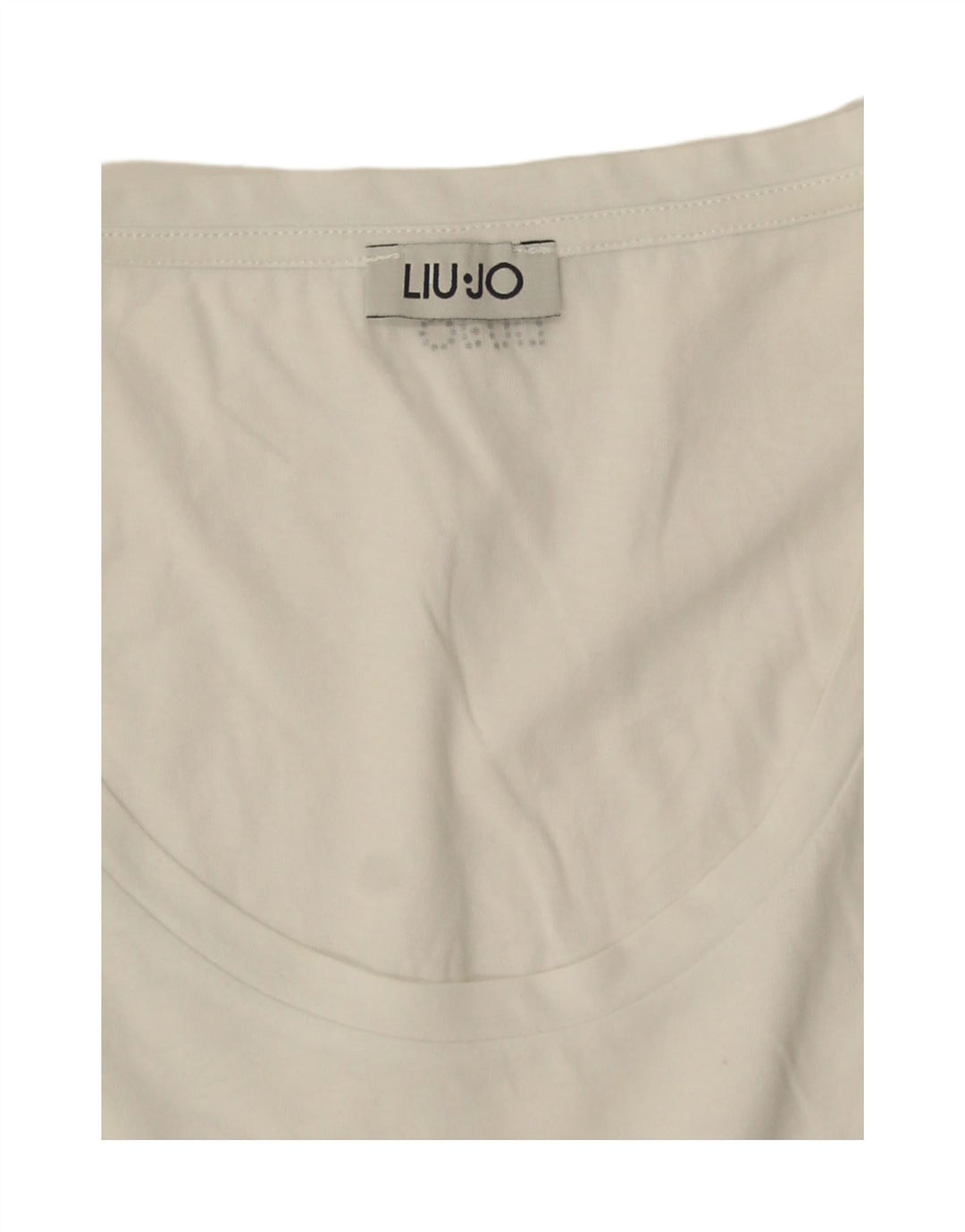 Liu Jo - Camiseta sin mangas para mujer, talla 40, algodón blanco mediano