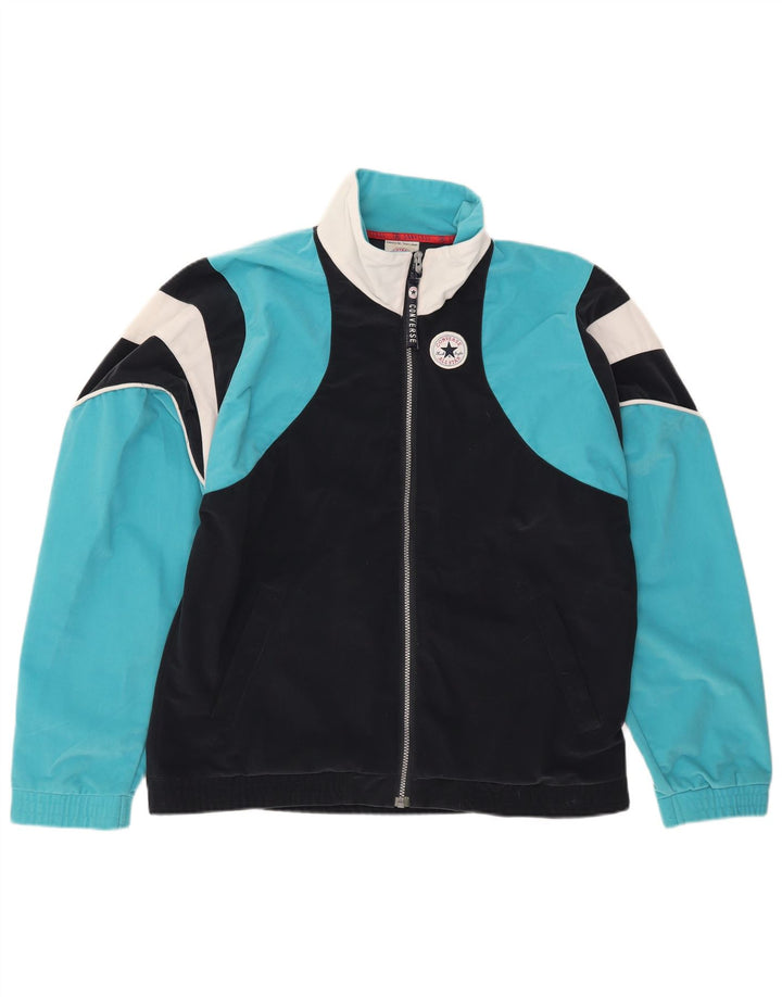 CONVERSE Chaqueta de chándal Chuck Taylor para hombre, talla grande, azul marino