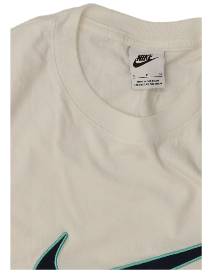 Nike - Camiseta gráfica para hombre, talla pequeña, color blanco
