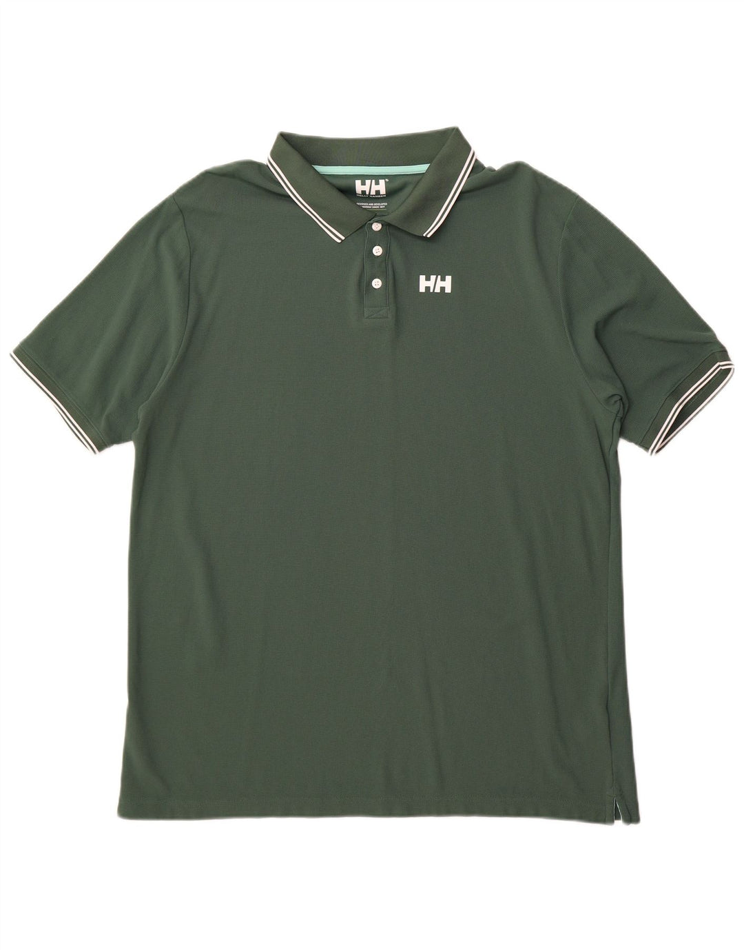 Helly Hansen Polo Regular Hombre 2XL Poliamida Verde
