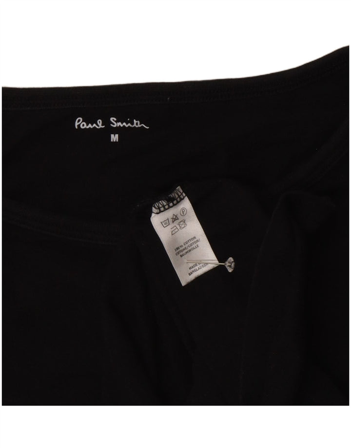 Paul Smith Camiseta para Mujer Top UK 44 Mediano Algodón Negro