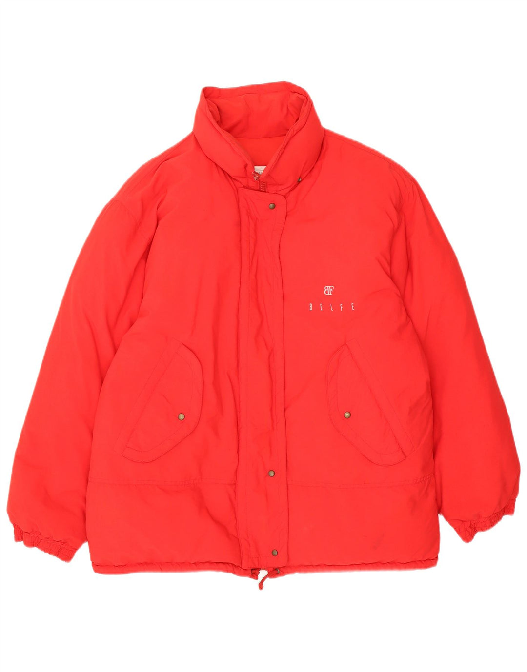 Belfe & Chaqueta acolchada de gran tamaño para mujer Reino Unido 46 Grande Rojo
