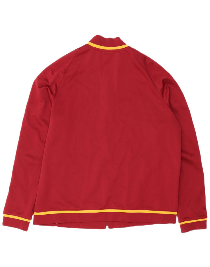 NIKE Hombre As Roma Chándal Top Chaqueta XL Rojo Colorblock Poliéster