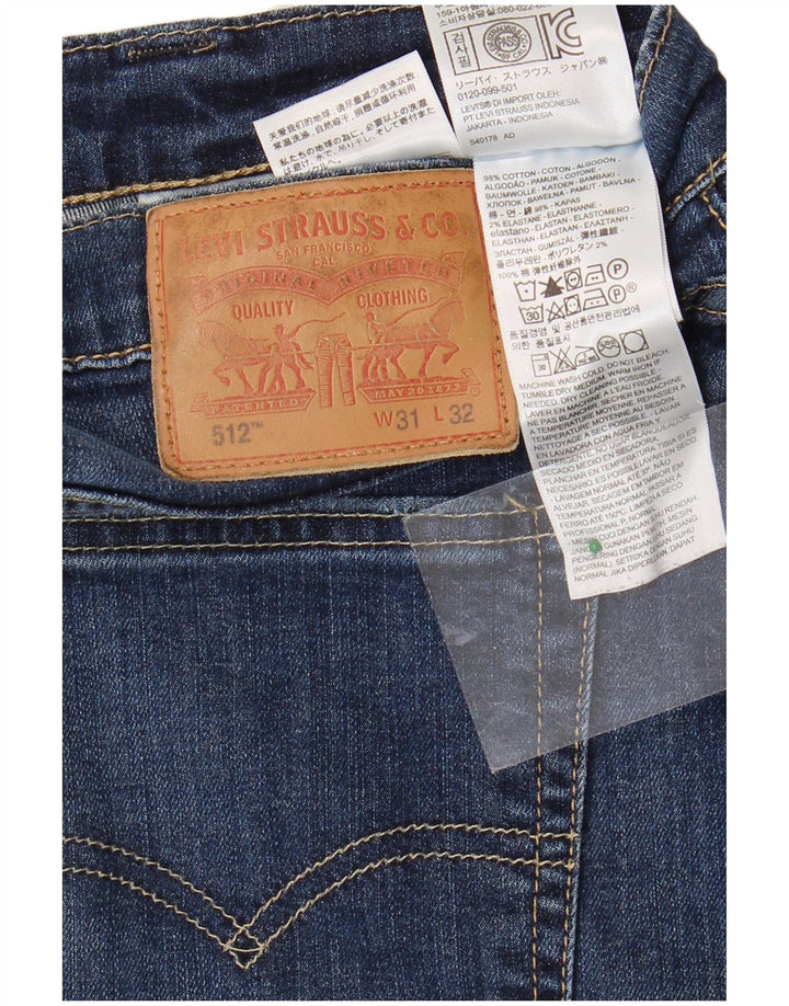 LEVI'S Vaqueros ajustados 512 para hombre W31 L32 Azul