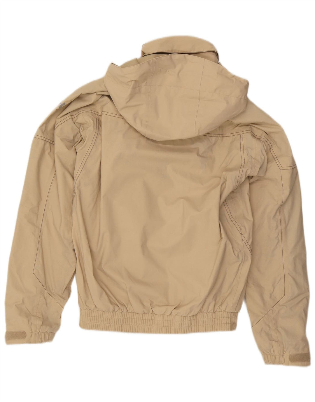 Helly Hansen Chaqueta bomber con capucha gráfica para hombre UK 36 Small Beige Nylon