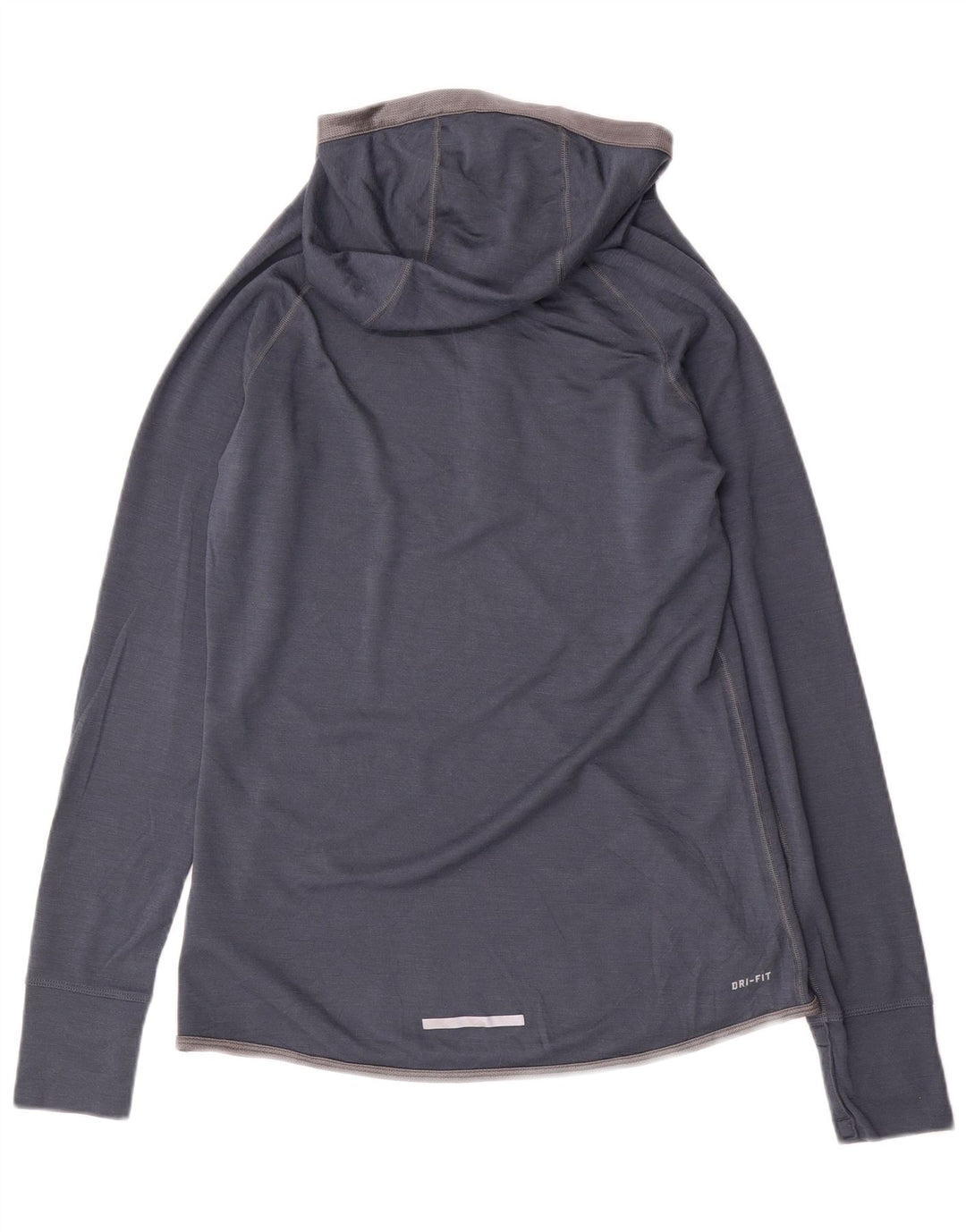 NIKE Mujer Dri Fit Sudadera con Capucha Chándal Top UK 40 Grande Azul Marino