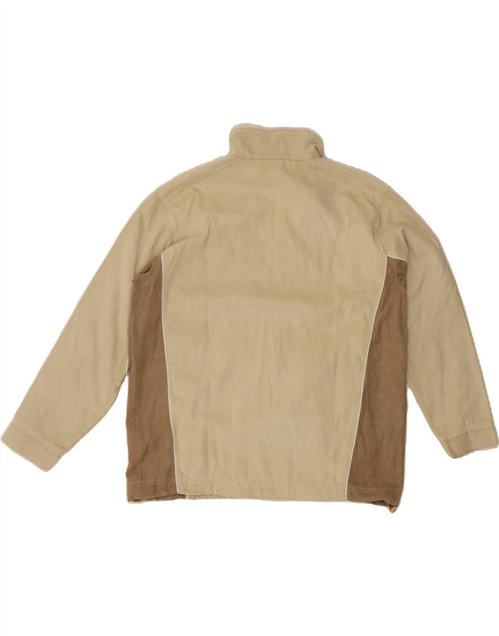 DIADORA Womens Tracksuit Top Jacket UK 12 Medium Beige Colourblock Vintage Diadora and Second-Hand Diadora from Messina Hembry 
