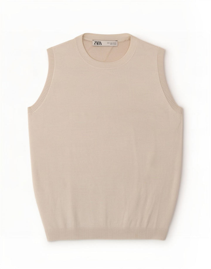 Zara Mujer Chaleco Top Reino Unido 8 Pequeño Blanco