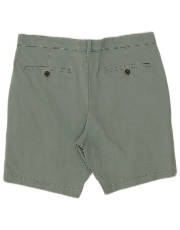 Marks & Spencer Mens Chino Shorts W34 Large Green Cotton