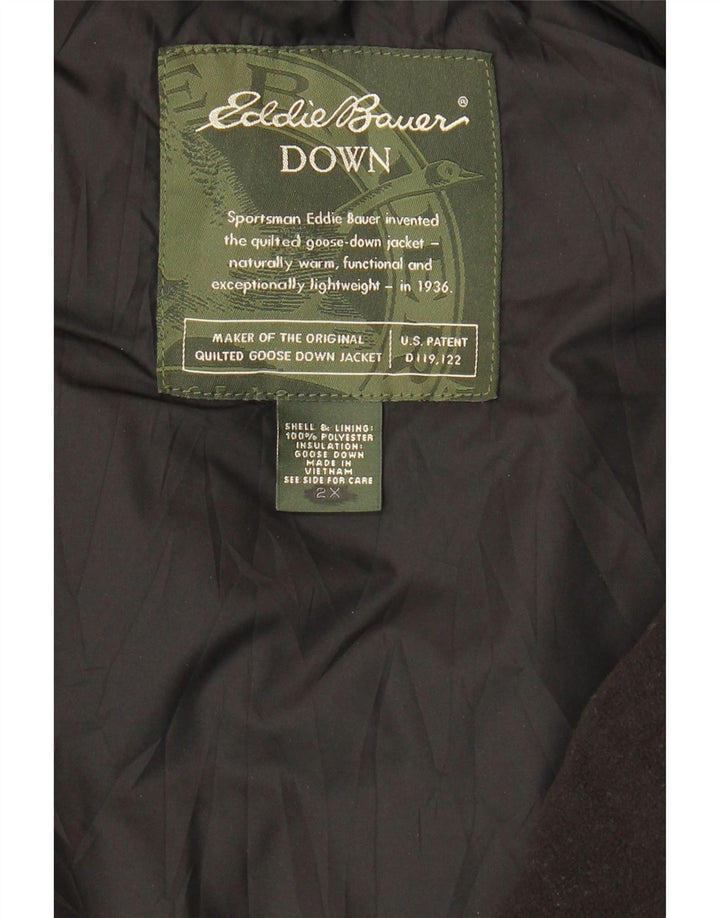 EDDIE BAUER Chaleco acolchado para mujer UK 20 2XL Poliéster a cuadros rojos