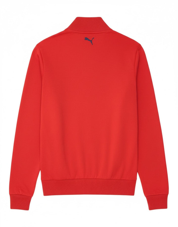 Puma Hombre Chándal Top Chaqueta Mediana Rayas Rojas Poliéster
