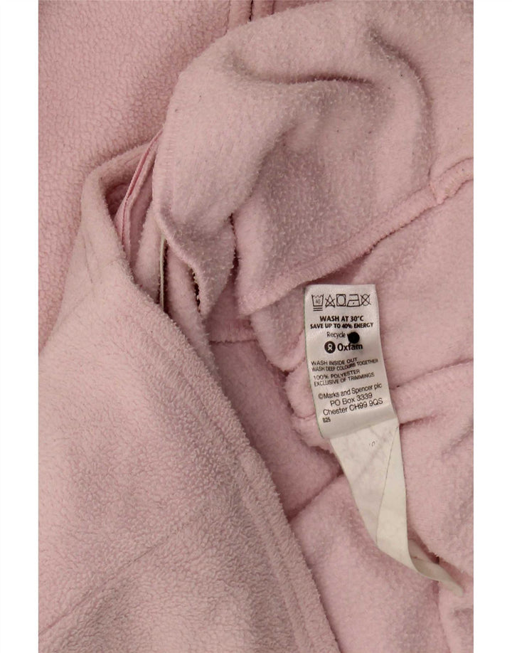Marks & Spencer Chaqueta polar para mujer UK 44 Grande Poliéster rosa