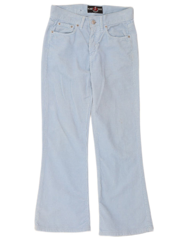 Vintage mujer bootcut pantalones de pana W26 L27 algodón azul