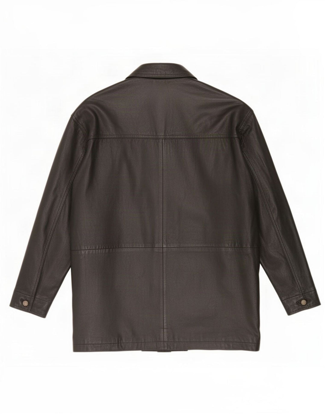 Vintage hombres chaqueta de cuero Reino Unido 40 grande negro