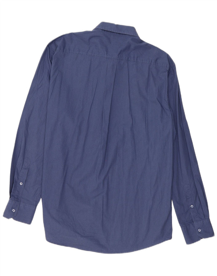 Dack's Camisa de corte regular para hombre 2XL Algodón geométrico azul marino