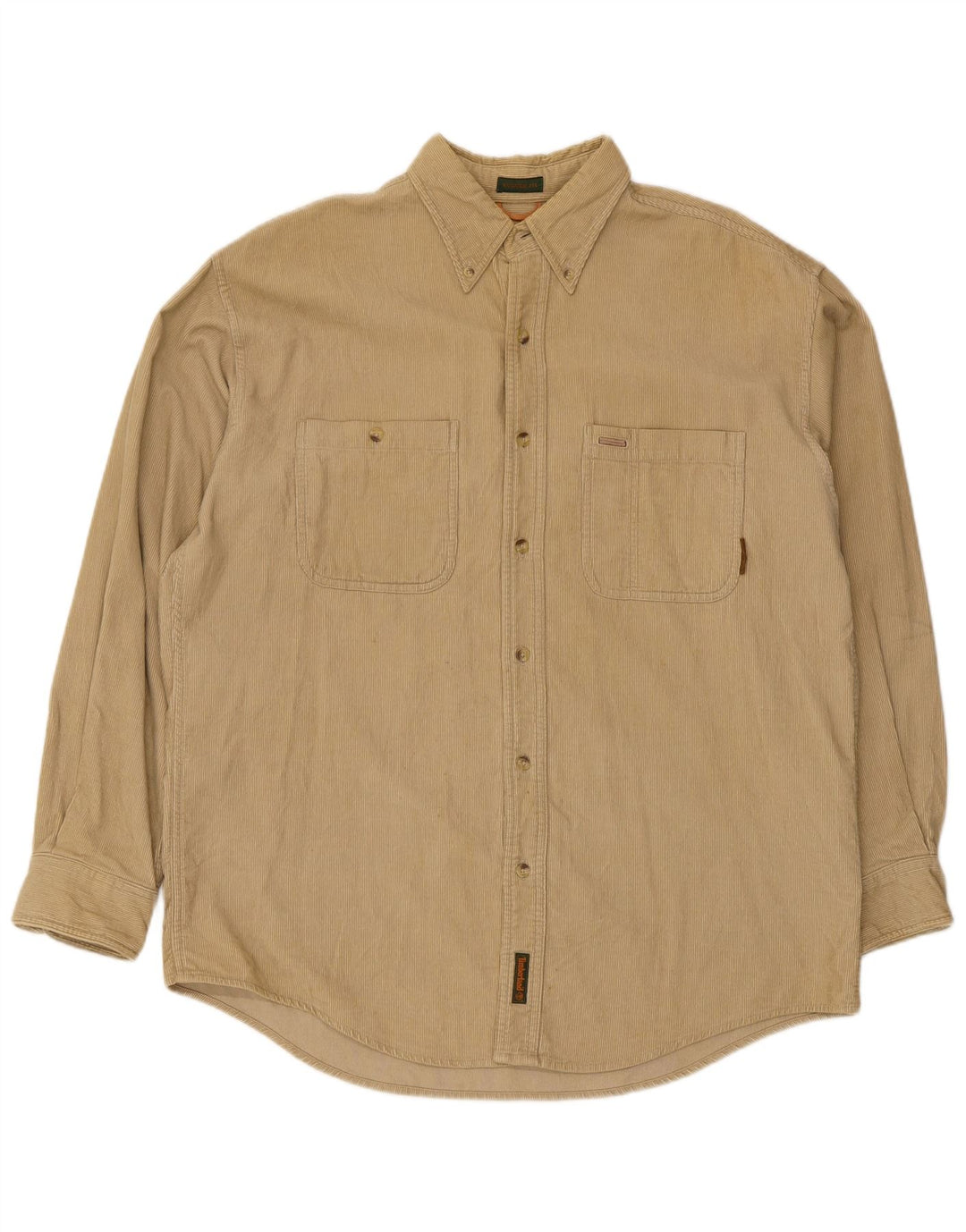 Timberland Camisa De Pana Para Hombre Algodón Beige Medio
