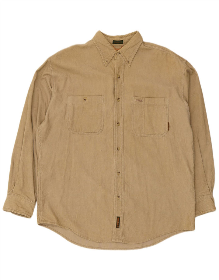 Timberland Camisa De Pana Para Hombre Algodón Beige Medio