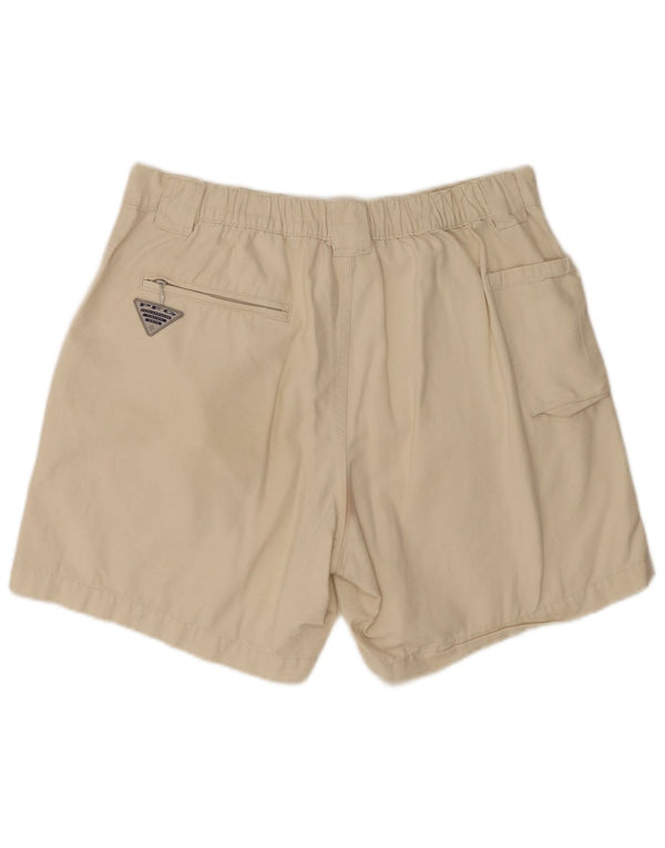 Pantalones cortos cargo Columbia para hombre medianos W32 algodón beige