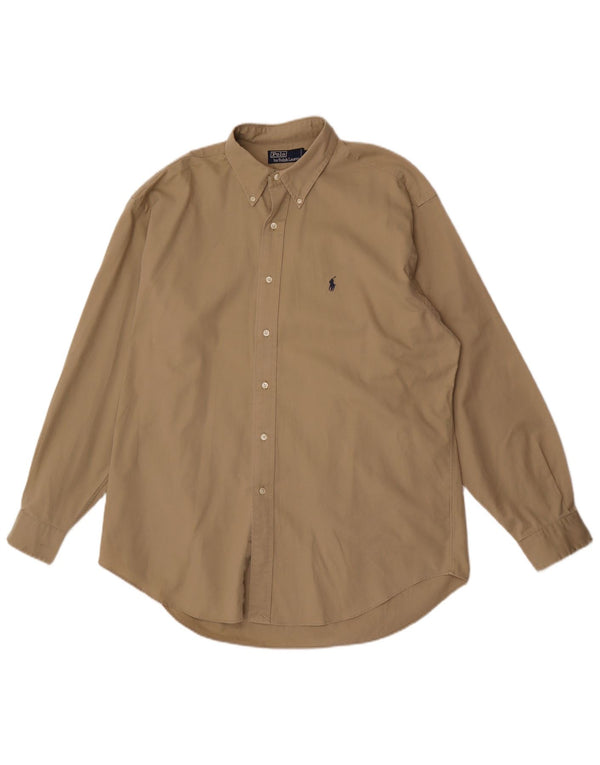 Camisa Polo Ralph Lauren Hombre Grande Algodón Beige