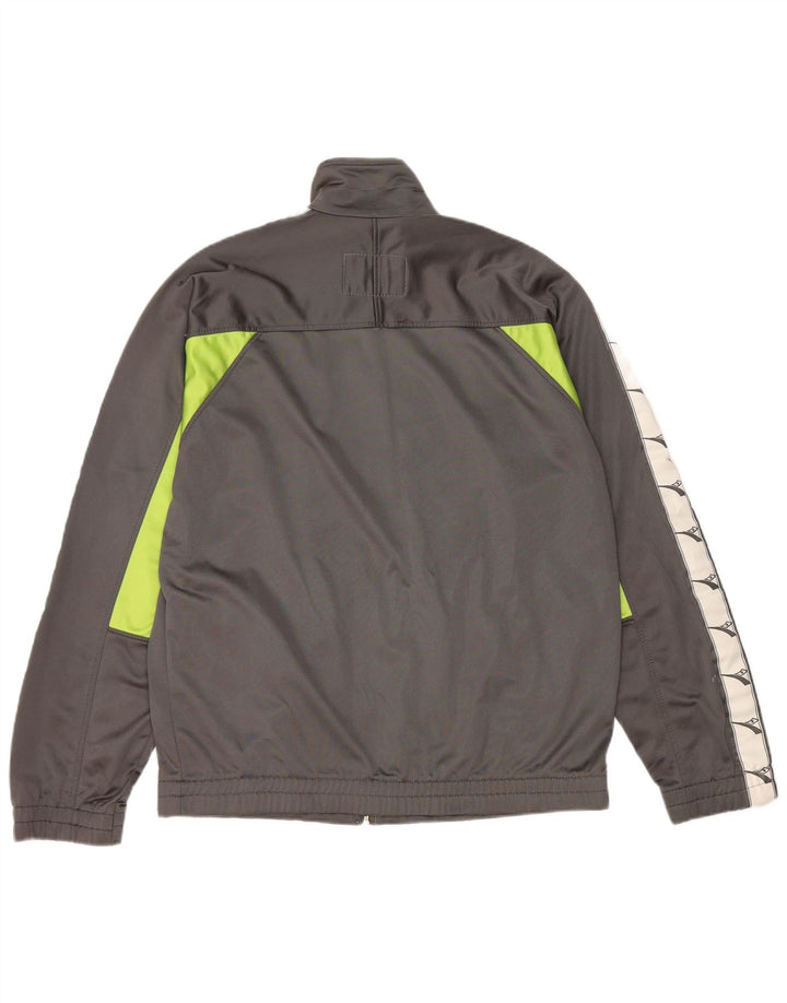 Diadora Chaqueta de chándal con gráfico para hombre, UK 40, color gris medio