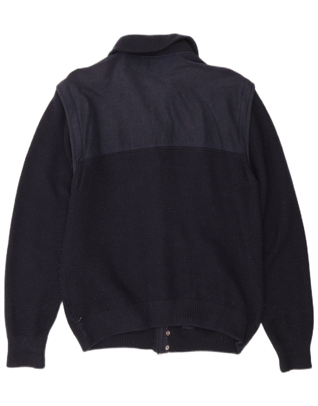 Loli Wolf Cárdigan náutico para hombre de lana mediana en color azul marino