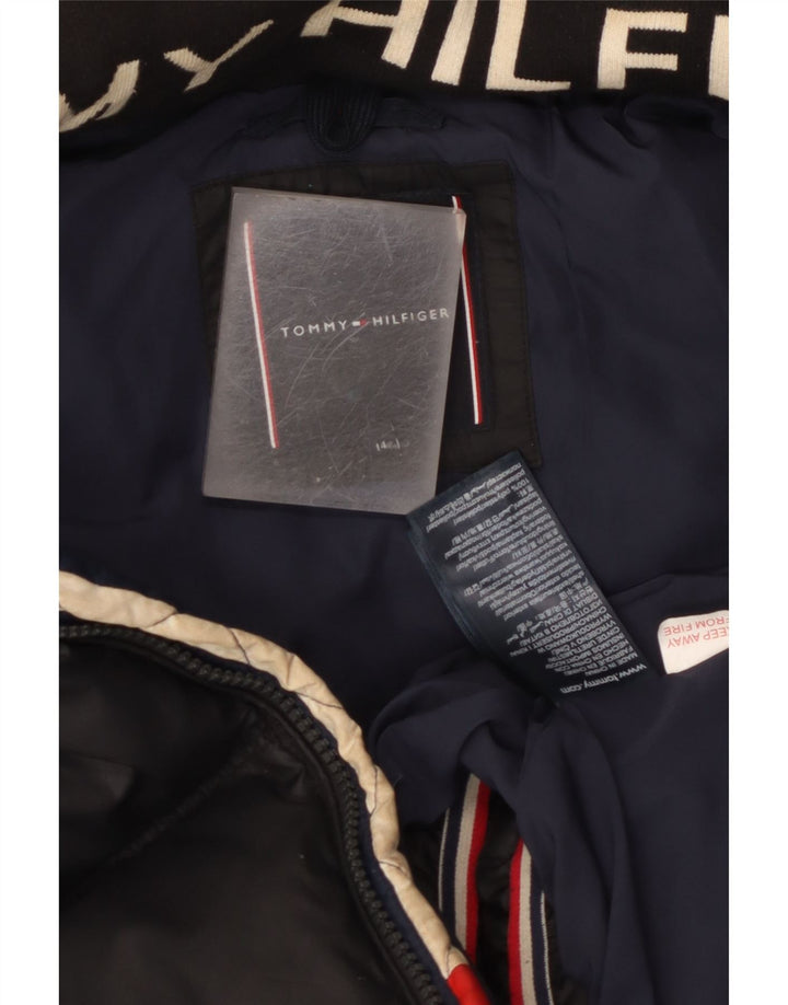 Tommy Hilfiger Chaqueta acolchada con capucha para niños 13-14 años Negro Poliéster