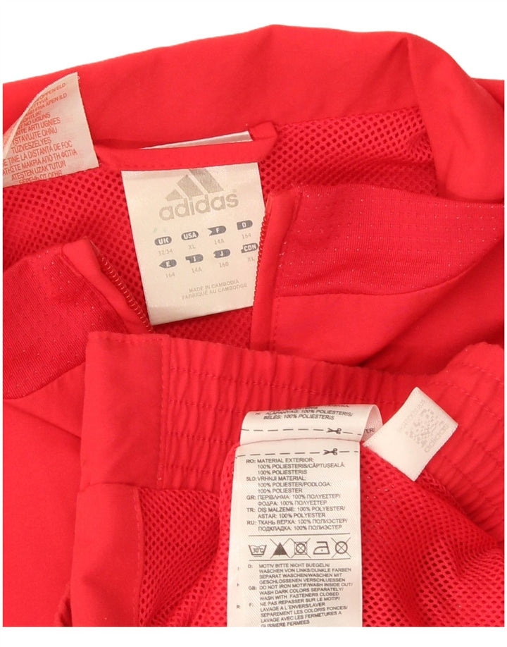 Adidas Chaqueta Chándal Niña 13-14 Años Rojo Poliéster