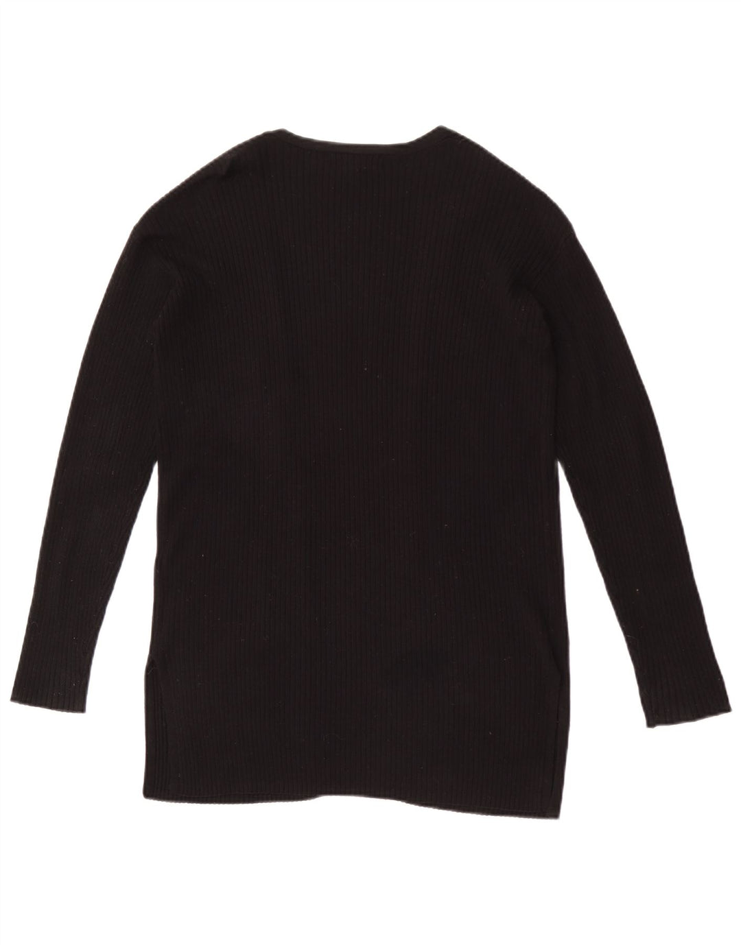 Marks & Spencer Suéter tipo cárdigan abierto de gran tamaño para mujer UK 6 XS Negro
