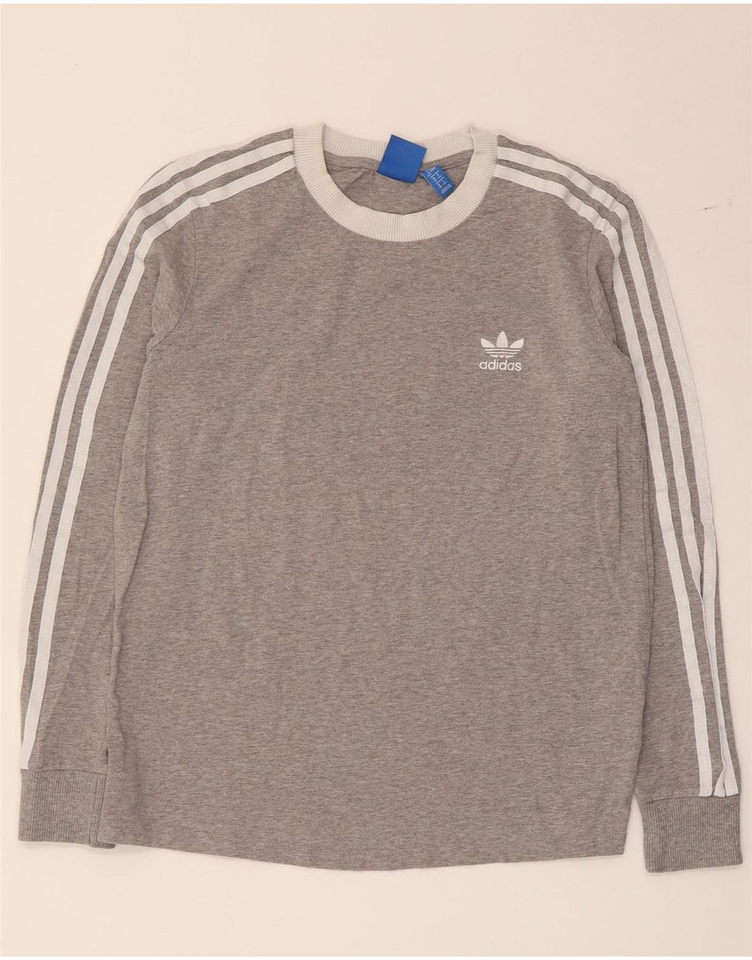 Adidas - Sudadera gráfica para mujer (talla 40), color gris medio