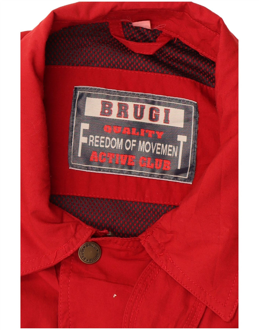 BRUGI Chaqueta Bomber Hombre IT 52 XL Poliéster Rojo