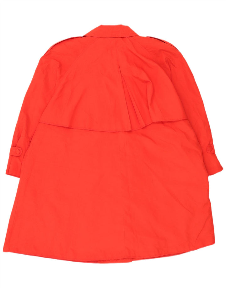 Vintage mujer oversize gabardina Reino Unido 16 rojo grande