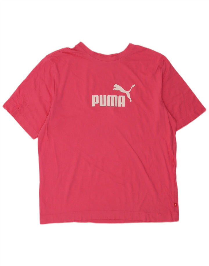 Puma - Camiseta gráfica para hombre, talla grande, color rosa