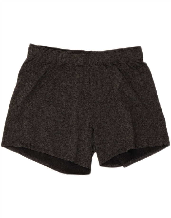 Nike - Pantalones cortos deportivos Dri Fit para mujer, talla 40, poliéster gris medio