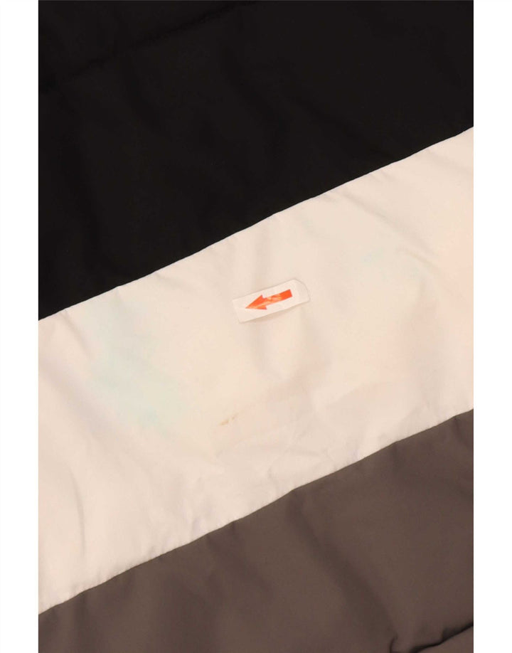 Fila Chaqueta acolchada con gráfico para niños 12-13 años Poliéster color block negro